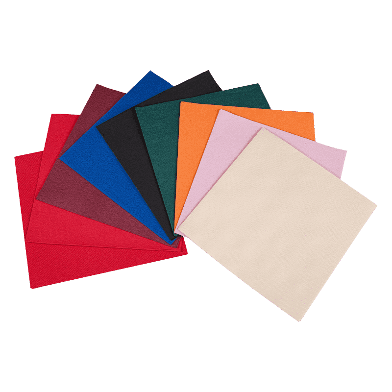 40x40 1/4 LINEN-LIKE FÄRDA LUFTLAIDA SEPKINER Disponibla pappers servetter SJ2102