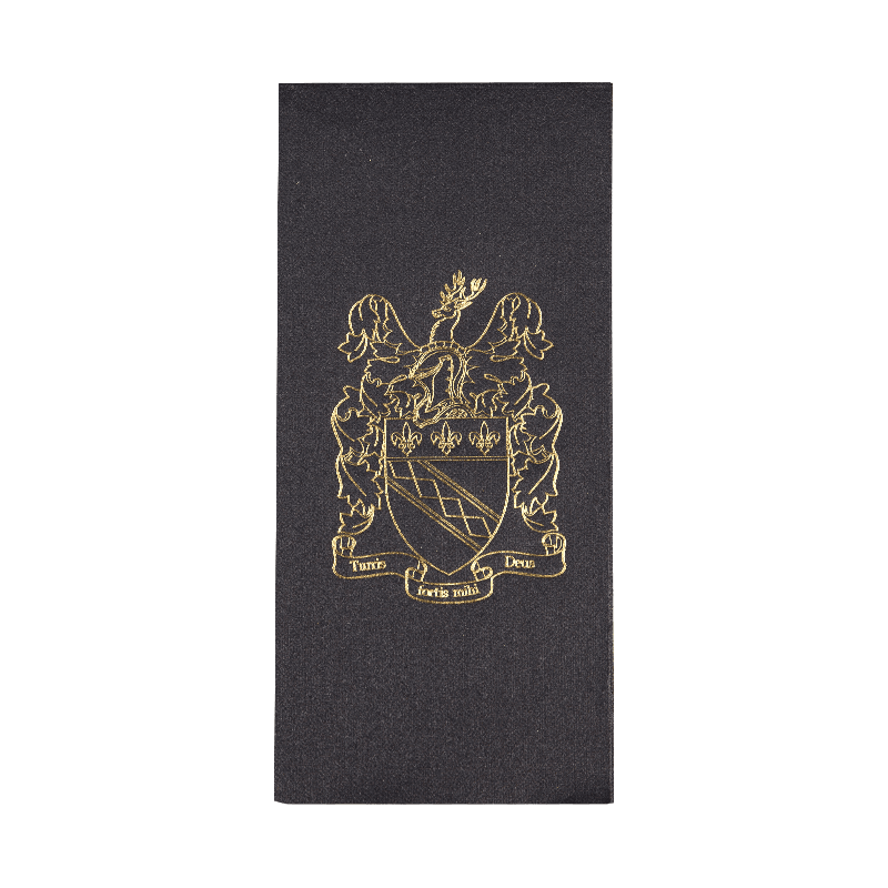 43x30 mjuk svart luftstart servetter Hot Stamping SJ2302