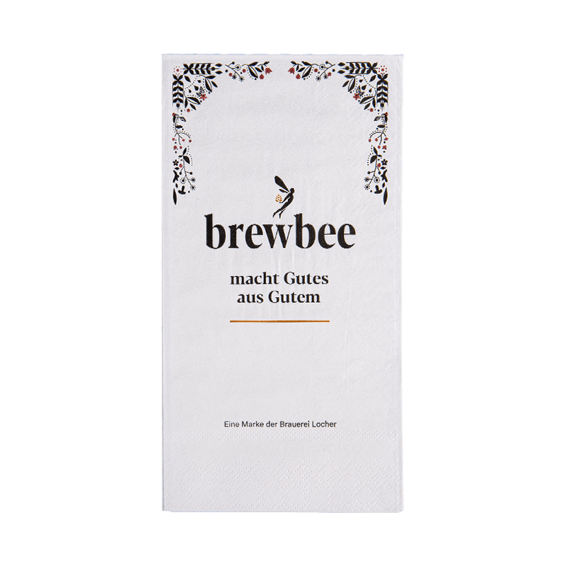 40x40 Mjuk och slät tryckt middag servetter 3Ply SJ3202