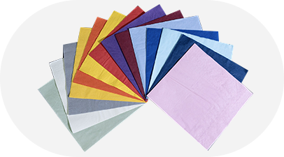 Färgade pappersservetter