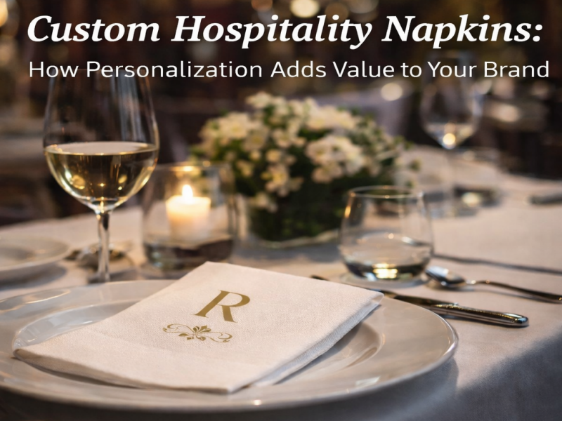 Anpassade servetter för gästfrihet: Hur personalisering tillför värde till ditt varumärke