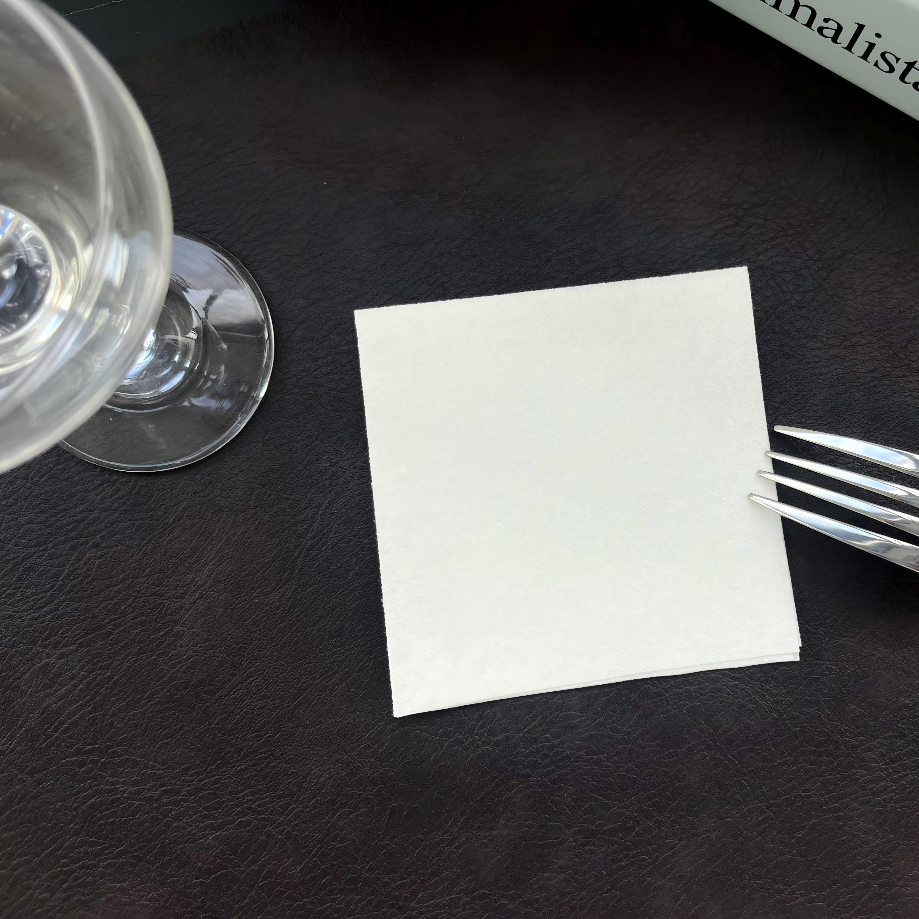Plain Square Airlaid Servett för Cocktail 20*20 Plain Square Airlaid Servett för Cocktail 20*20